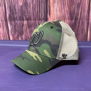 NWT Washington Nationals Camo SnapBack Hat